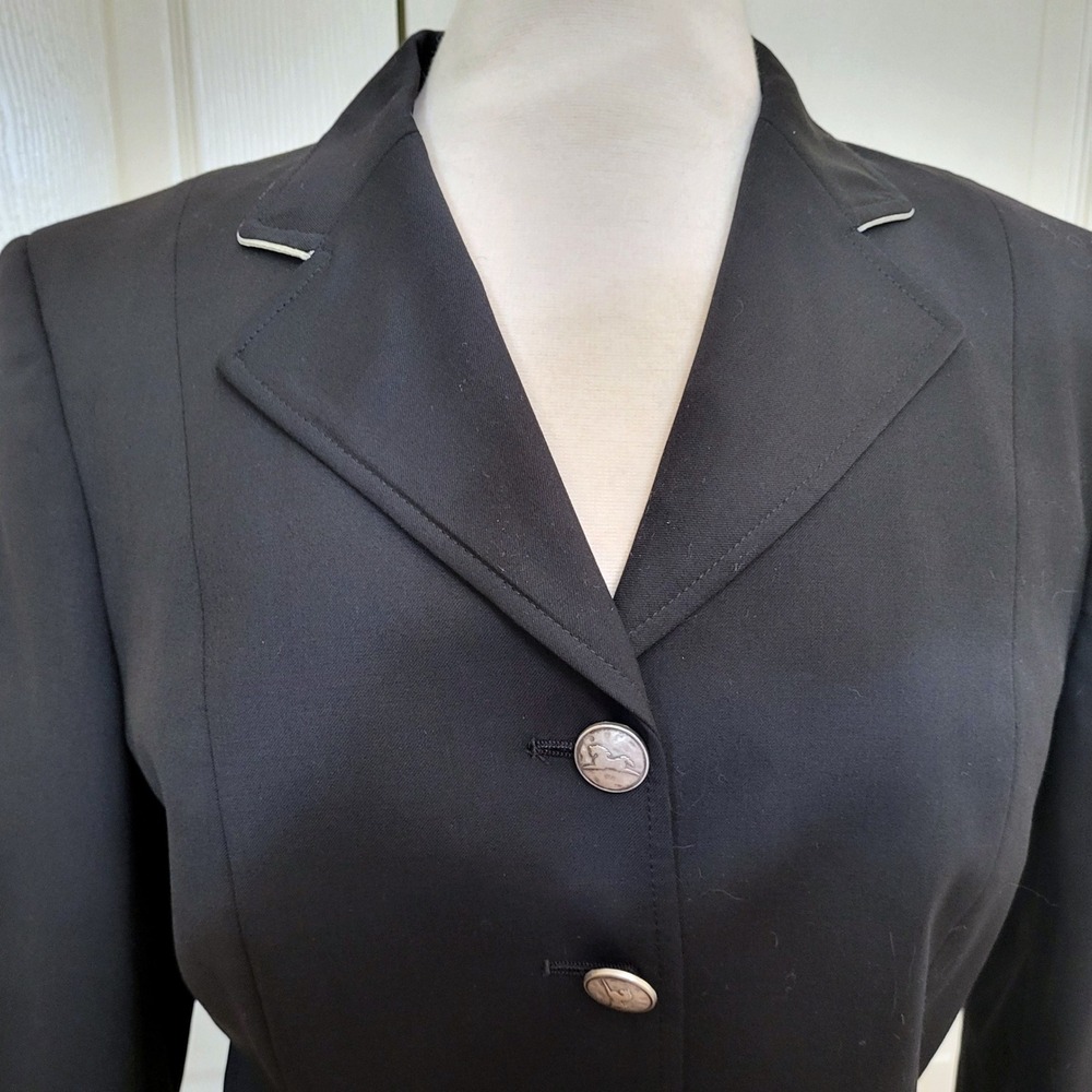 RJ Classics Travers Prestige Black Dressage Short Coat Competition Jacket 6R - Picture 5 of 15